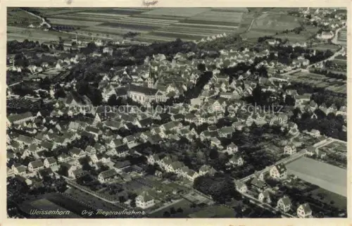 AK / Ansichtskarte Weissenhorn Neu-Ulm Bayern Fliegeraufnahme