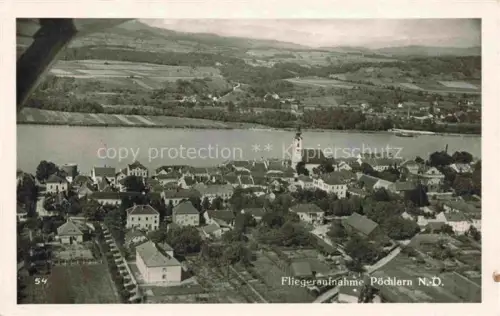 AK / Ansichtskarte Poechlarn Niederoesterreich AT Fliegeraufnahme