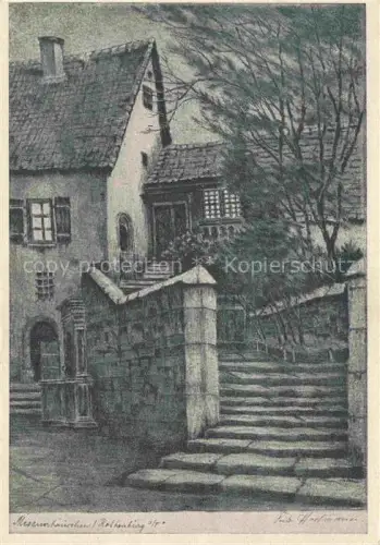 AK / Ansichtskarte ROTHENBURG   TAUBER Bayern Meknerhaeuschen 