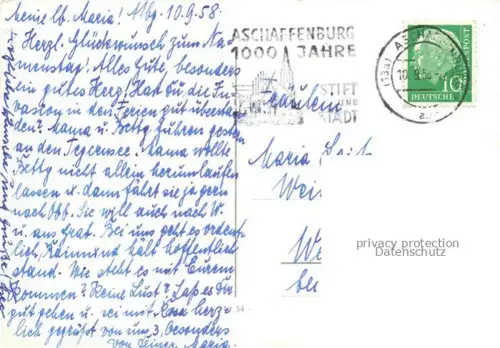 AK / Ansichtskarte ASCHAFFENBURG Main Bayern 