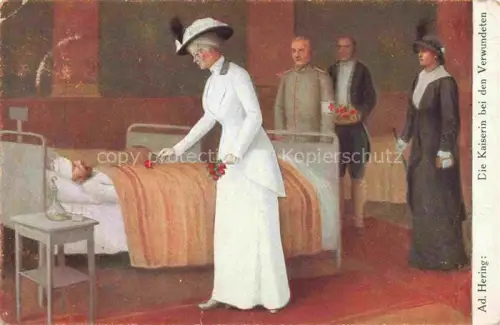AK / Ansichtskarte HERING Adolf Kuenstlerkarte Die Kaiserin bei den Verwundeten Ad. Hering Kuenstlerkarte