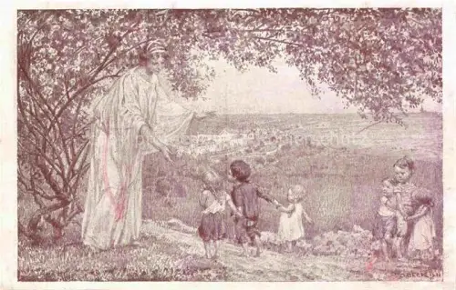 AK / Ansichtskarte WIEN AT Mutter mit ihren Kindern C. Beck Kuenstlerkarte