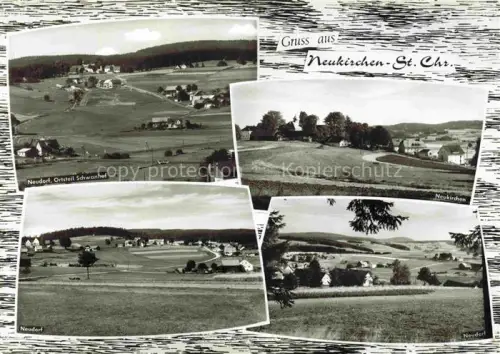 AK / Ansichtskarte Neukirchen zu St Christoph Panorama Neudorf OT Schwanhof Landschaftspanorama