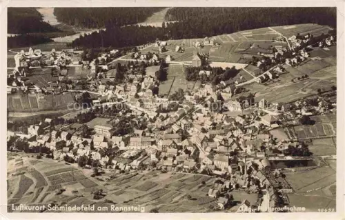 AK / Ansichtskarte Schmiedefeld Rennsteig Thueringen Fliegeraufnahme