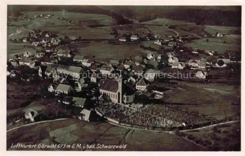 AK / Ansichtskarte Goerwihl Goerwyhl Waldshut BW Fliegeraufnahme