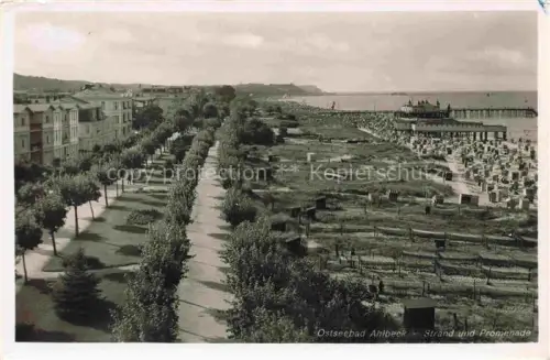 AK / Ansichtskarte AHLBECK HERINGSDORF Insel Usedom Ostseebad Strand Promenade