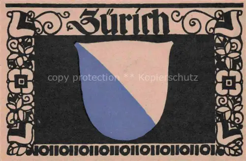 AK / Ansichtskarte ZueRICH  ZH Postkarten Entwurf Schweizer Werkstaetten