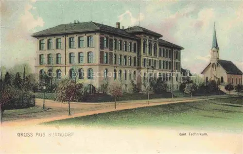 AK / Ansichtskarte BURGDORF BE Kant Technikum Kirche