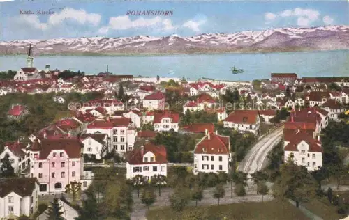 AK / Ansichtskarte ROMANSHORN Bodensee TG Panorama Kath Kirche