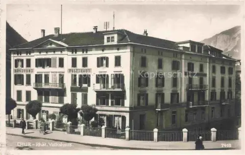 AK / Ansichtskarte CHUR Coire GR Rhaetisches Volkshaus