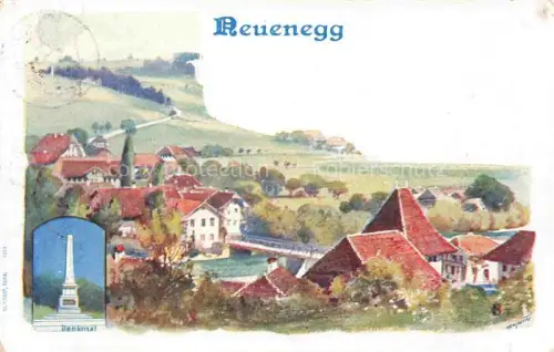 AK / Ansichtskarte Neuenegg BE Denkml Panorama
