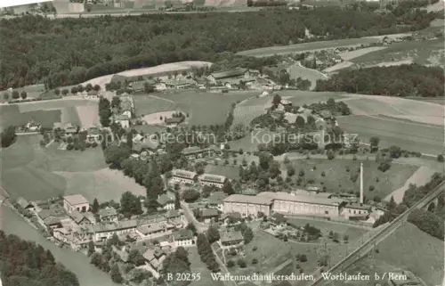 AK / Ansichtskarte Worblaufen Waffenmechanikerschulen Fliegeraufnahme