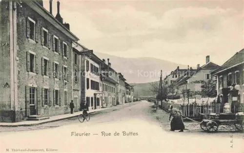AK / Ansichtskarte Fleurier Val-de-Travers NE Rue de Buttes