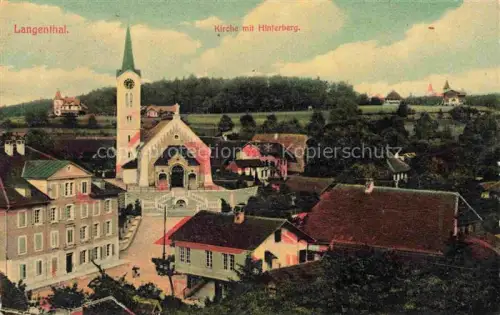 AK / Ansichtskarte LANGENTHAL Aarwangen BE Kirche mit Hinterberg