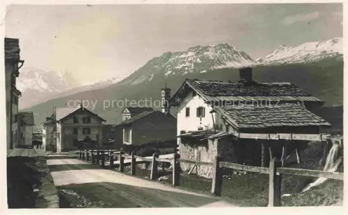 AK / Ansichtskarte Lenz 1320m Lantsch Albula GR Ortspartie