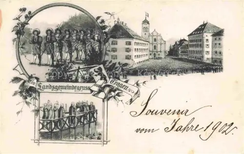 AK / Ansichtskarte Trogen Appenzell AR Landsgemeindegruss Teilansichten