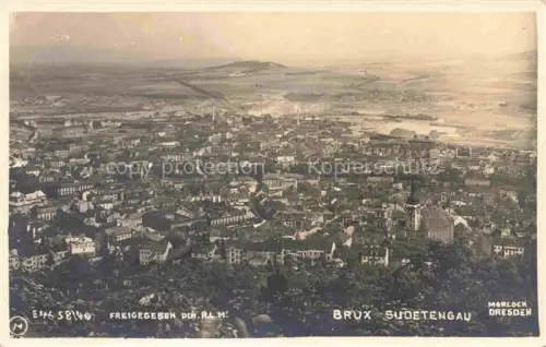 AK / Ansichtskarte Bruex  MOST Sudetengau CZ Fliegeraufnahme