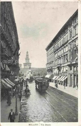 AK / Ansichtskarte MILANO Mailand IT Via Dante