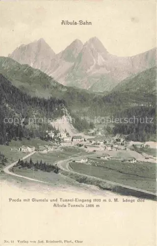 AK / Ansichtskarte Albulabahn Berguen GR Panorama