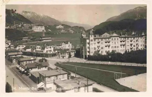 AK / Ansichtskarte St Moritz  SANKT MORITZ GR Bad Hotel Engadinerhof