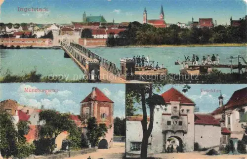 AK / Ansichtskarte INGOLSTADT  CITY Bruecke Muenzburgertor Traenktor