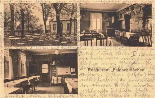 AK / Ansichtskarte HOF  SAALE Bayern Restaurant Feldschloesschen Gastraeume