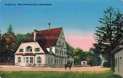 AK / Ansichtskarte AUGSBURG  CITY Wald Restauration Siebentisch