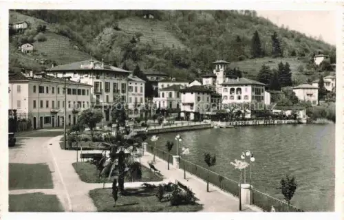 AK / Ansichtskarte Ponte-Tresa Lago di Lugano TI Il Quai Albergo
