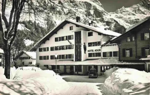 AK / Ansichtskarte Grindelwald BE Hotel Adler im Winter