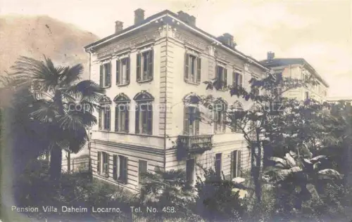 AK / Ansichtskarte LOCARNO Lago Maggiore TI Pension Villa Daheim