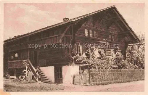 AK / Ansichtskarte Wilderswyl Wilderswil BE Haus erbaut 1603 Serie Schweizer Bauernhaeuser