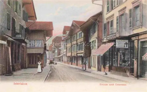 AK / Ansichtskarte INTERLAKEN BE Strasse nach Unterseen