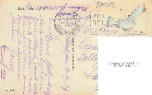 AK / Ansichtskarte BASEL BS Partie am Rhein