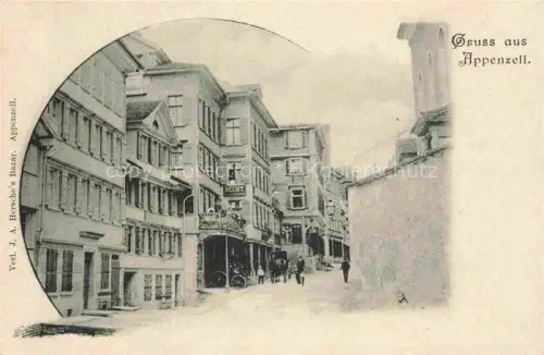 AK / Ansichtskarte Appenzell-Stadt IR Motiv im Zentrum