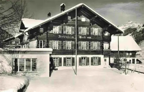 AK / Ansichtskarte Lenk Simmental BE Ferienheim Worb im Winter