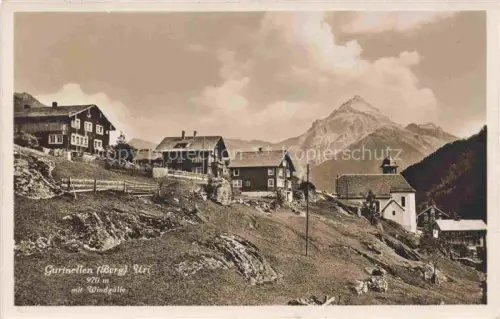 AK / Ansichtskarte Gurtnellen UR Ansicht mit Kirche Blick gegen Windgaelle
