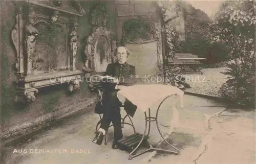 AK / Ansichtskarte BASEL BS Pfarrgarten zu St. Martin Pfarrer Wilhelm Ecklin