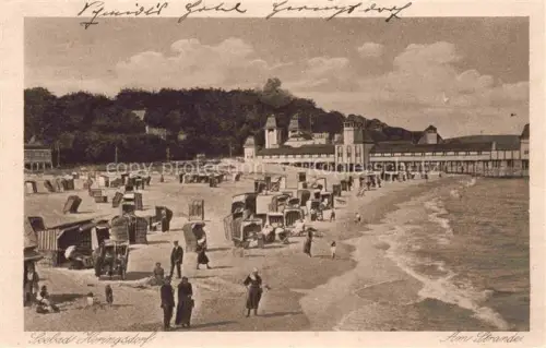 AK / Ansichtskarte HERINGSDORF  Ostseebad Usedom Strand Seebruecke