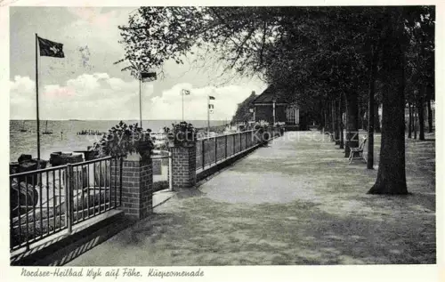 AK / Ansichtskarte WYK  FoeHR Nordfriesland Kurpromenade