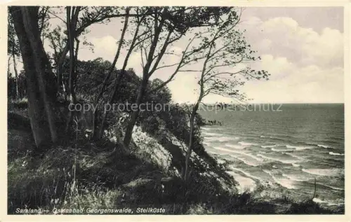 AK / Ansichtskarte GEORGENSWALDE Otradnoje Rauschen Ostseebad RU Steilkueste