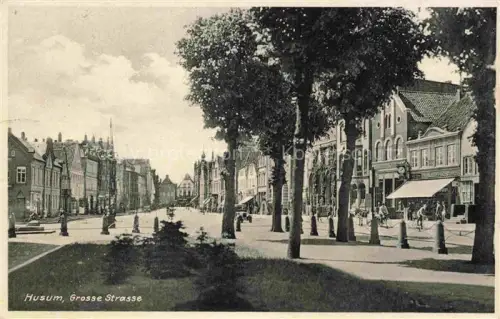 AK / Ansichtskarte HUSUM  Nordfriesland Norsee Schleswig-Holstein Grosse Strasse