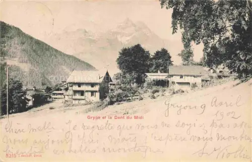 AK / Ansichtskarte Gryon AIGLE VD et la Dent du Midi