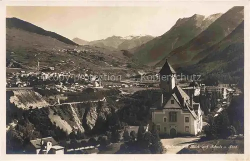AK / Ansichtskarte Vulpera Tarasp Schuls Scuol GR Panorama mit Blick auf Schuls und Sent