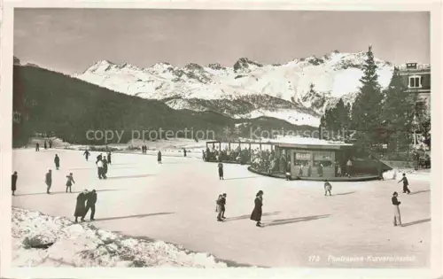 AK / Ansichtskarte Pontresina Maloja GR Kurvereinsrink Schlittschuhlauf