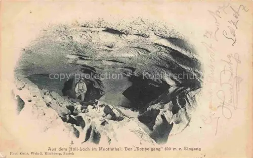 AK / Ansichtskarte Muottathal Muotathal SZ Hoell Loch im Muottathal Der Doppel Eingang