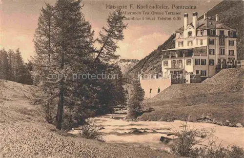 AK / Ansichtskarte Pontresina Maloja GR Patisserie Kochendoerfer