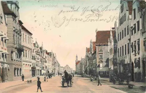 AK / Ansichtskarte LANDSHUT  Isar Neustadt Partie