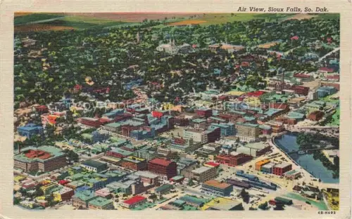 AK / Ansichtskarte Sioux Falls South Dakota USA Fliegeraufnahme