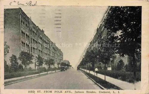 AK / Ansichtskarte Elmhurst Long Island New York USA 23rd Street from Polk Avenue Jackson Heights