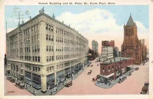 AK / Ansichtskarte Minnesota City Hamm Building and St Peter et St Paul